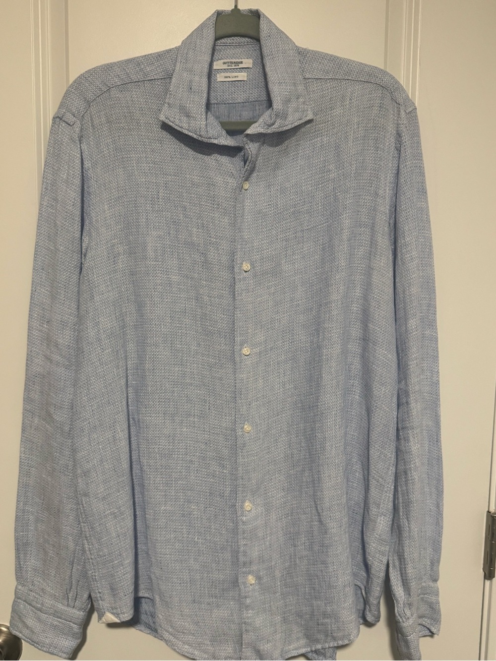 Gutteridge Linen Light Blue Shirt